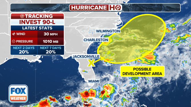 The latest on Invest 90L.