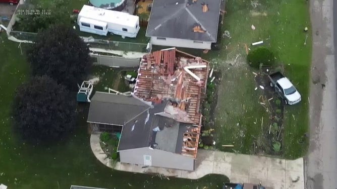 Severe storms early Thursday morning significantly damaged the central Ohio town of Frazeysburg when a tornado swept through the area.