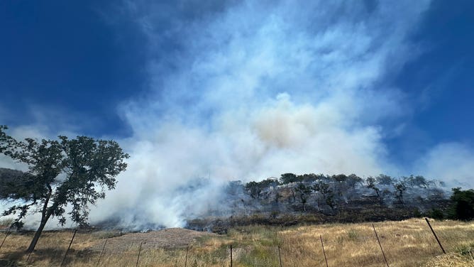 Crystal Fire burns in Napa Valley