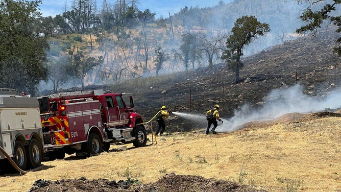Crystal Fire burns in Napa Valley