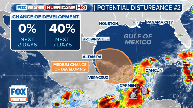 The latest on Potential Disturbance #2.