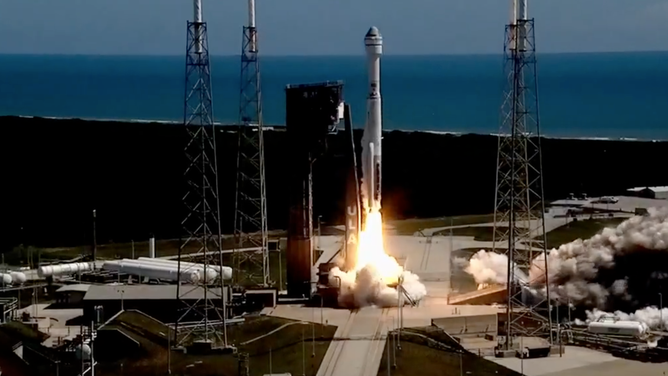 ULA's Atlas V rocket launches from Cape Canaveral, Florida with Boeing's Starliner spacecraft with NASA astronauts Suni Williams and Butch Wilmore on June 5, 2024.