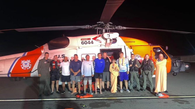 Coast Guard rescue along the Florida coast
