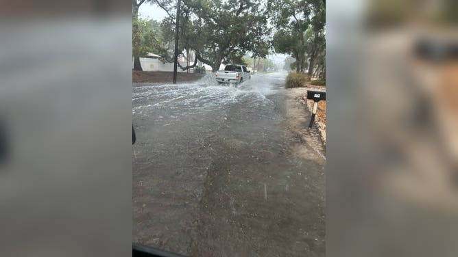 Flooding in Sarasota, Florida on Tuesday
