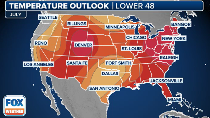 July temperature outlook 2024