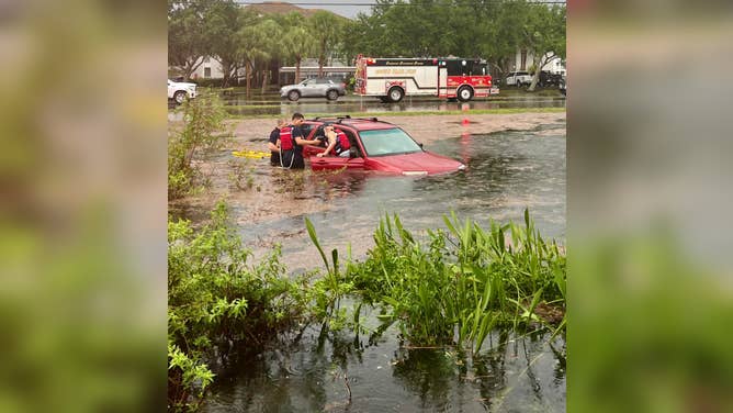 Water rescue in the Fort Myers area on Wednesday