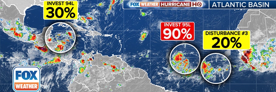 New tropical disturbance monitored in Atlantic as potential Tropical Storm Beryl looms nearby