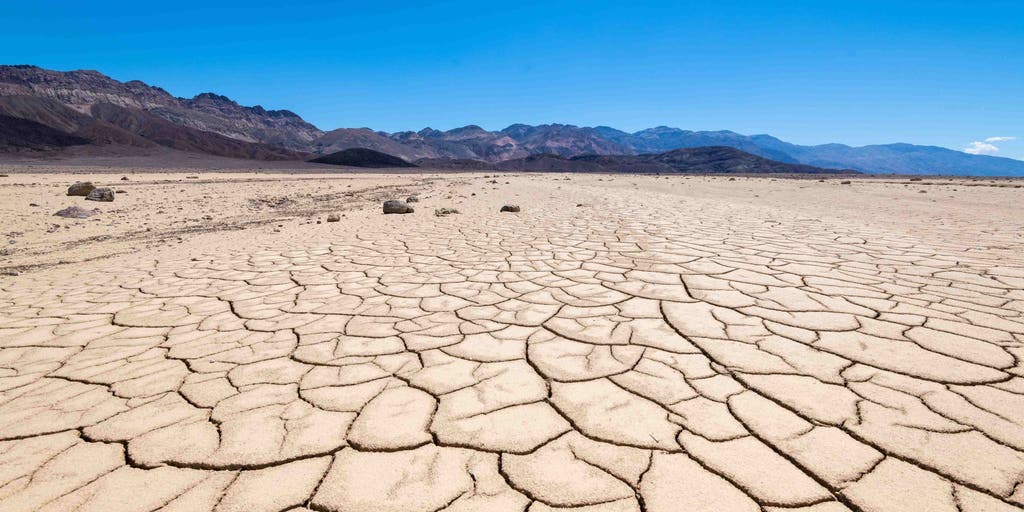 Record heat in summer in Death Valley National Park