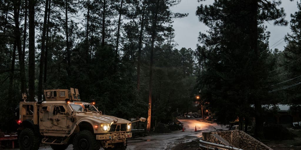 New Mexico Village Swamped Flash Flood Rescue Mission Now - f1nakbw