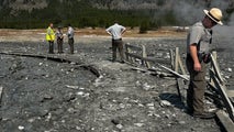 Yellowstone explosion at Biscuit Basin geyser sends debris flying, destroys boardwalk