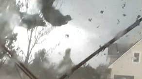 Watch: Tornado peels roof off New York home as Beryl's remnants sweep across Northeast