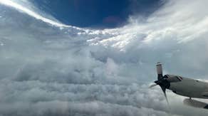 See some of the wildest missions from NOAA's Hurricane Hunters flying into the eye of the storm
