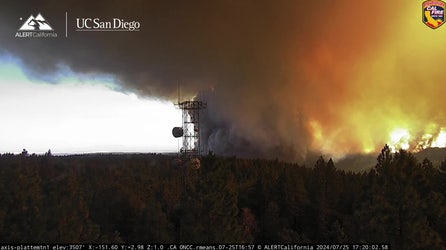 Watch: 'Firenado' forms along California's Park Fire
