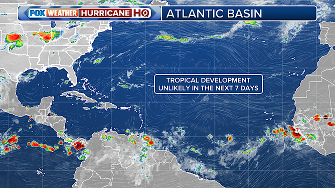 This graphic shows the tropical Atlantic Ocean.