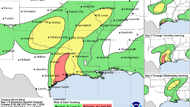 Beryl flooding potential.