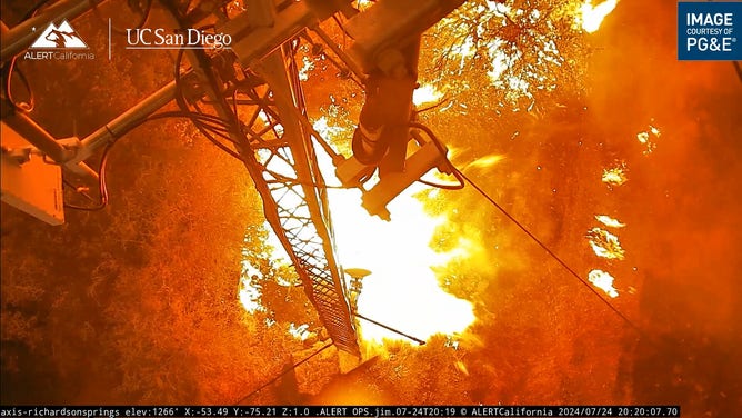 Park Fire burns in California