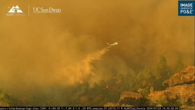 Park Fire burns in California