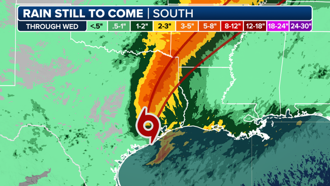 Gulf Coast Rain Forecast
