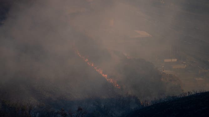 This image shows the Sandhurst Fire on Saturday, July 20, 2024.