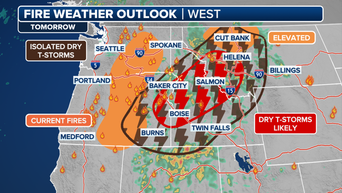 Wildfire Conditions Wednesday