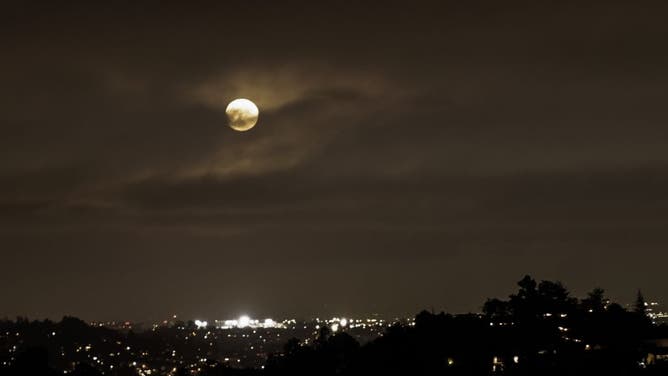 Moon over Los Angeles