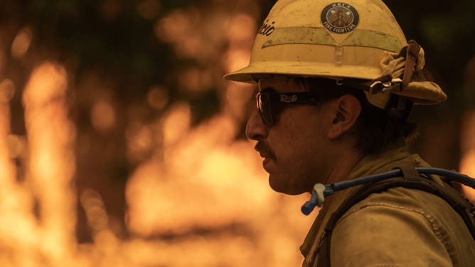 CHICO, CALIFORNIA - JULY 28: Flames quickly grow as firefighters set a backfire on the eastern front of the Park Fire, which has grown to 360,141 acres and is 12 percent contained, on July 28, 2024 near Chico, California. Strong winds and dried vegetation fueled the fire that exploded 70,000 acres in the first 24 hours after a man allegedly pushed a burning car into a ravine to intentionally set the blaze. In 2018, more than 18,000 structures were destroyed and 85 people killed in the nearby town of Paradise when the Camp Fire entrapped thousand of people and became the deadliest and most destructive fire in California history. (Photo by David McNew/Getty Images)