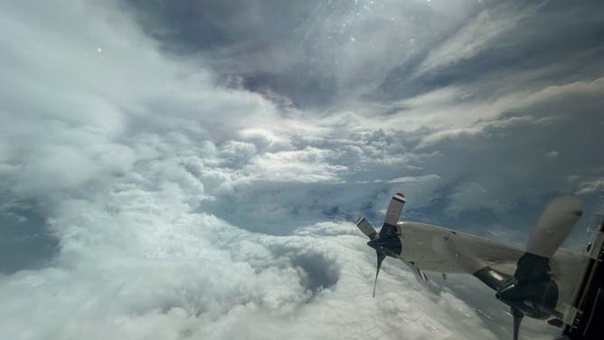 Watch: Airplane drives through Hurricane Beryl's eye | Fox Weather