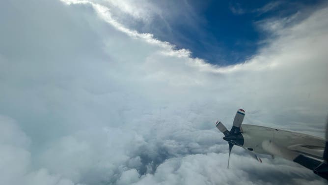 Watch: Airplane drives through Hurricane Beryl's eye | Fox Weather