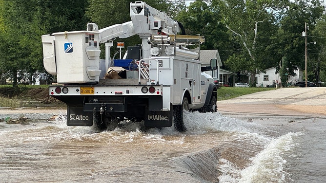 Yellville, Arkansas, experienced a Flash Flood Emergency on Wednesday as rain drenched the state. The town's sheriff reported that at the height of the flooding, there was about 4 feet of water around a nursing home. Over 86 people were evacuated from the nursing home as the floodwaters crept into the building.