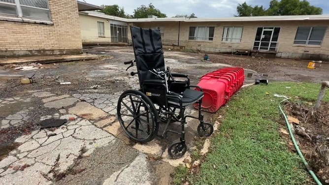 Yellville, Arkansas, experienced a Flash Flood Emergency on Wednesday as rain drenched the state. The town's sheriff reported that at the height of the flooding, there was about 4 feet of water around a nursing home. Over 86 people were evacuated from the nursing home as the floodwaters crept into the building.