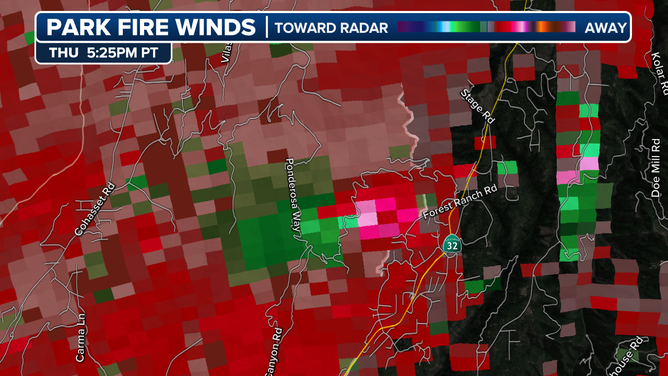 Park Fire Radar Couplet