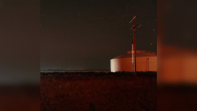 Faint aurora lights seen near Riverton, Washington on July 30 taken with a long exposure photograph during a geomagnetic storm.