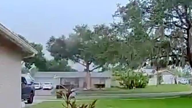 Lightning strike in Valrico, Florida. 