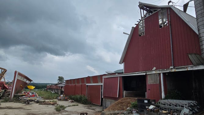 A state of emergency was issued for the town of Eden after significant damage was reported to farms.