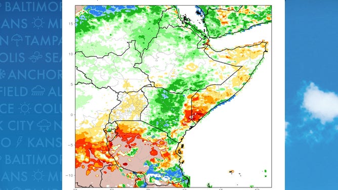 Estimated rainfall over last 90 days