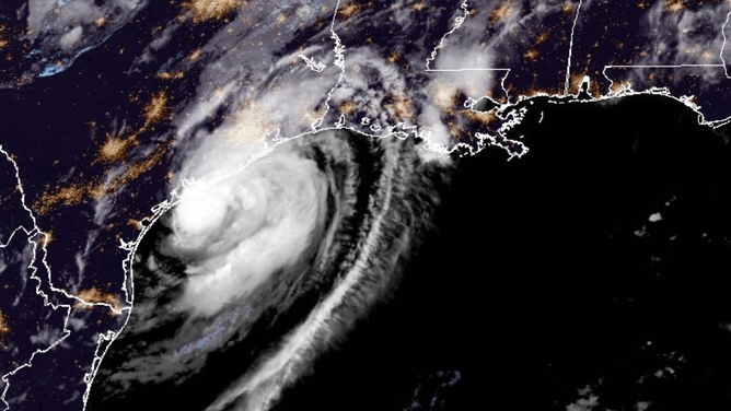 Hurricane Beryl satellite imagery from 7/8/2024