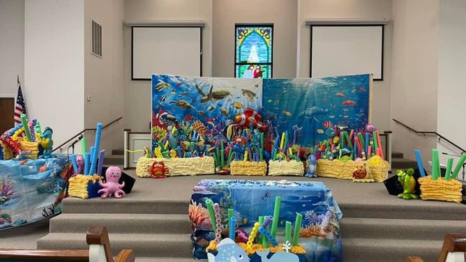 Photos from Mansfield, Louisiana showed damage from a tornado that hit the town on Monday. Several structures appeared to have damage and trees were knocked down onto roadways.