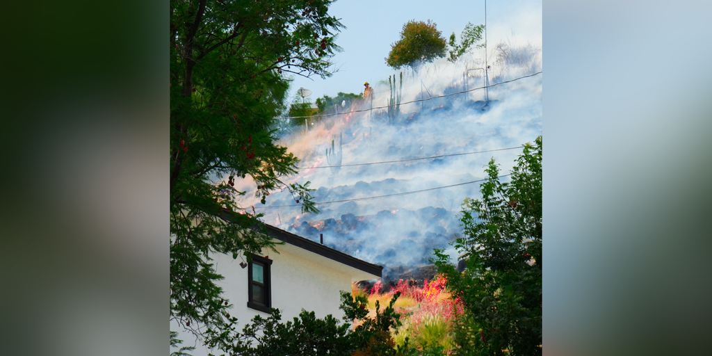 Fast-moving brush fire destroys homes east of Los Angeles | Fox Weather