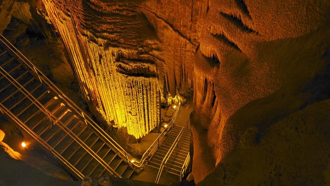 One of the paths inside Mammoth Cave National Park.