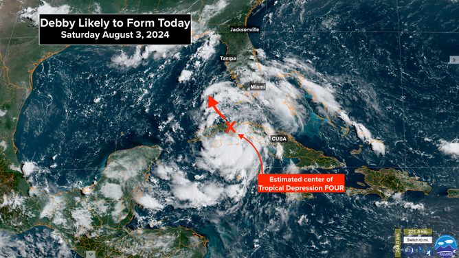 Debby likely to form today.