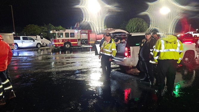 A tornado hit the eastern side of Moncks Corner, South Carolina, on Monday evening.