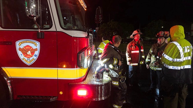 A tornado hit the eastern side of Moncks Corner, South Carolina, on Monday evening.