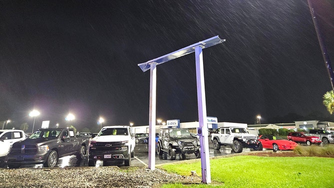 A tornado hit the eastern side of Moncks Corner, South Carolina, on Monday evening.