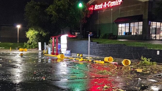 A tornado hit the eastern side of Moncks Corner, South Carolina, on Monday evening.