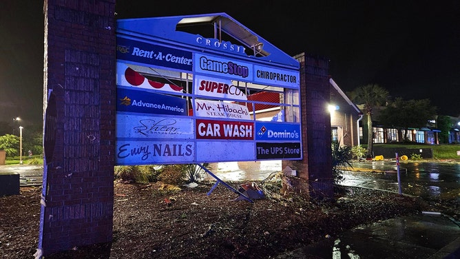 A tornado hit the eastern side of Moncks Corner, South Carolina, on Monday evening.