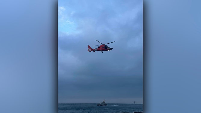 Two men were also rescued from a jetty along the Jersey Shore as dangerous rip currents impacted the area, the Barnegat Light Volunteer Fire Company No. 1 said on Facebook.