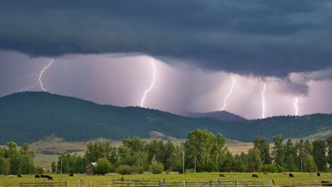 FILE: Lightning strikes across Montana.