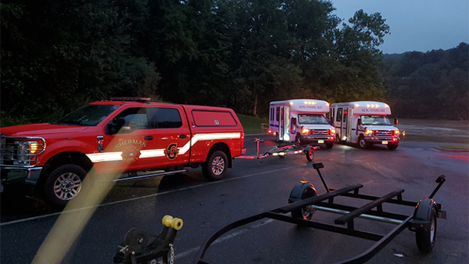 About 100 campers in Connecticut needed to be rescued amid the deadly flash flooding on Sunday, Aug. 18, 2024.