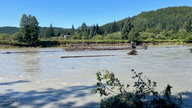 Rising Mendenhall River.