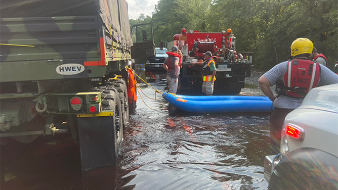 This image shows flooding in North Carolina on Saturday, Aug. 10, 2024.